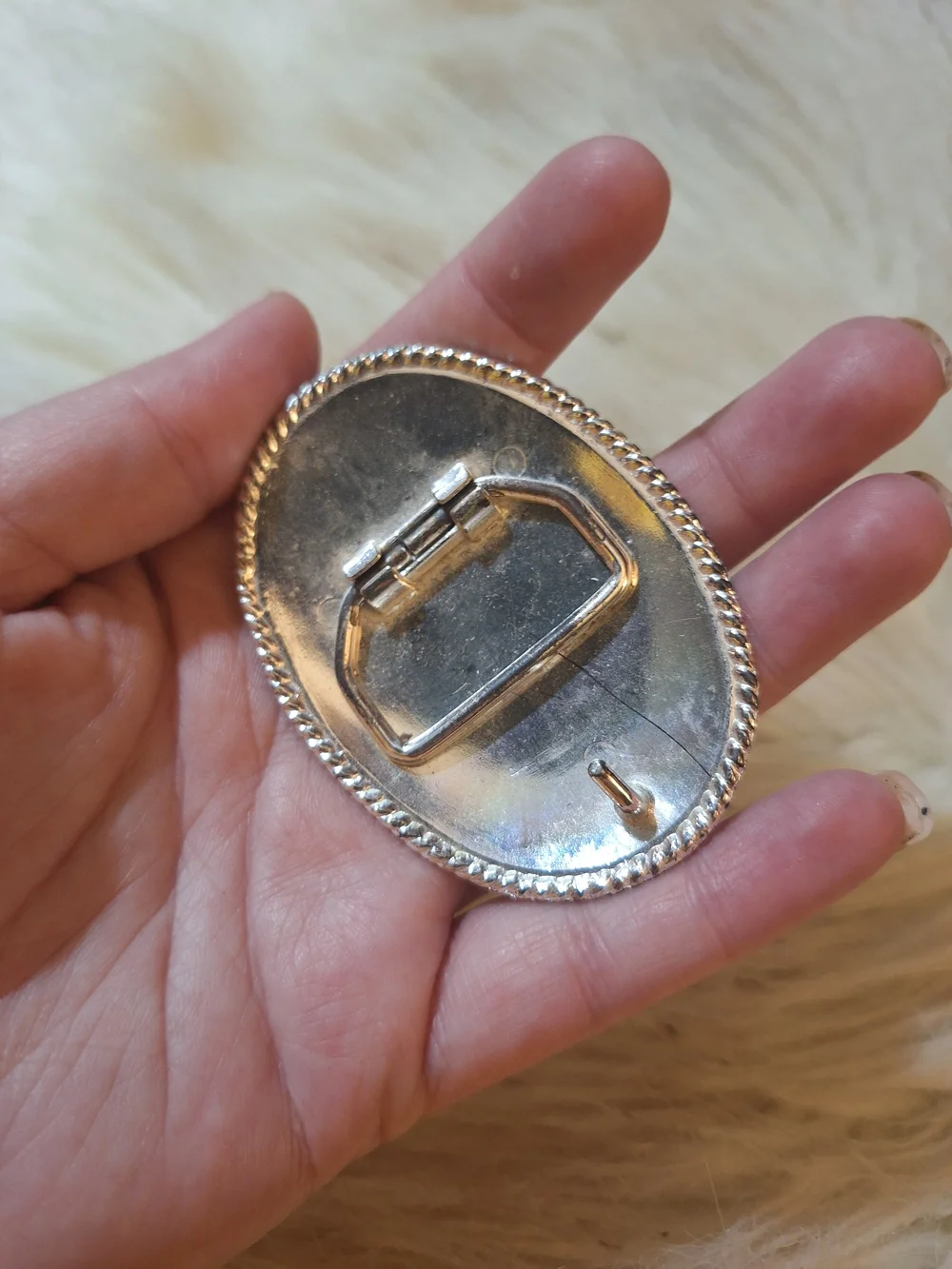 [[Unbranded]] Western Rodeo Horse Belt Buckle - Gold & Silver